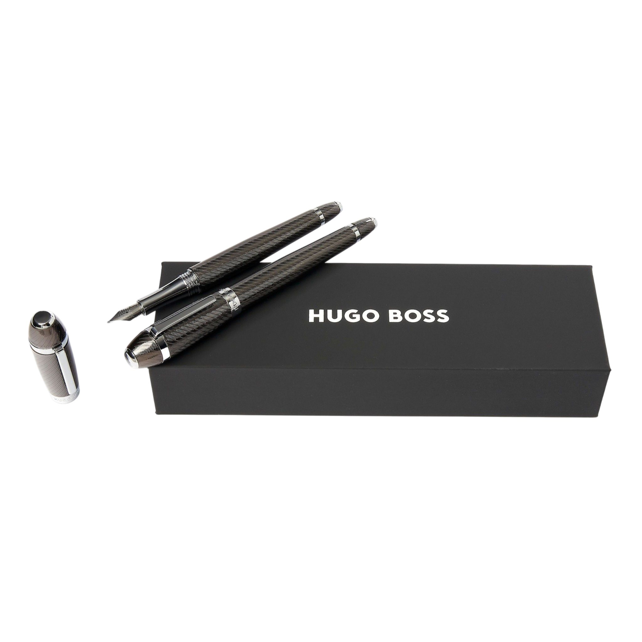 Hugo Boss Arc Set Futurist Silver (rollerball pen & fountain pen
