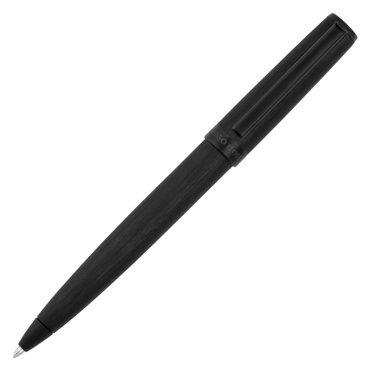 Hugo Boss Gear Brushed Ballpoint pen Black