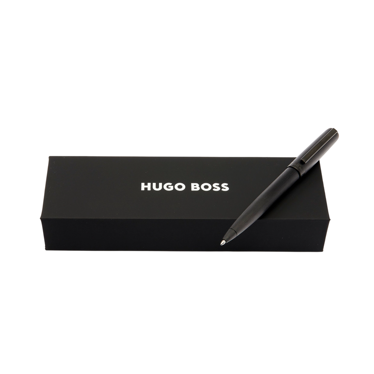 Hugo Boss Gear Brushed Ballpoint pen Black