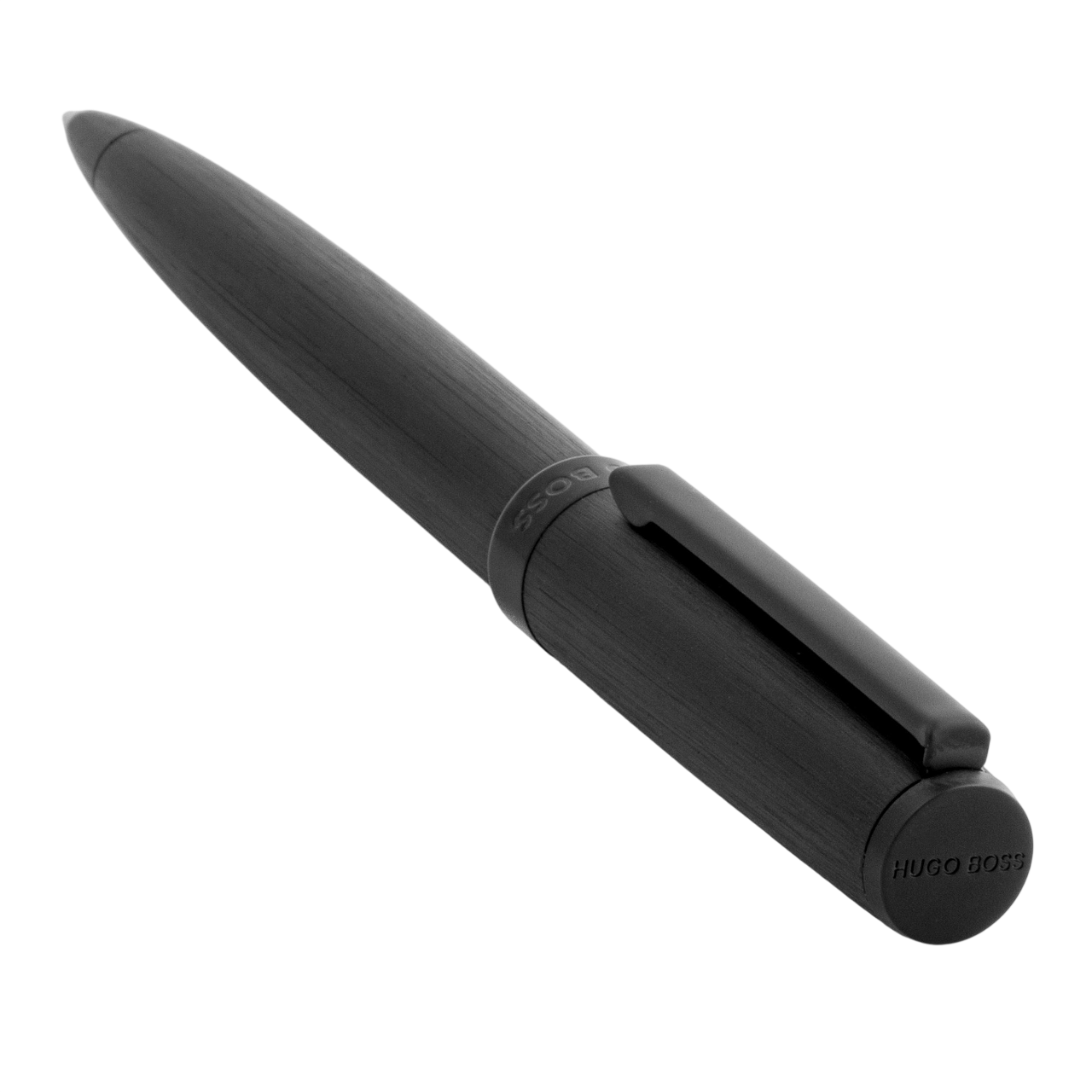 Hugo Boss Gear Brushed Ballpoint pen Black