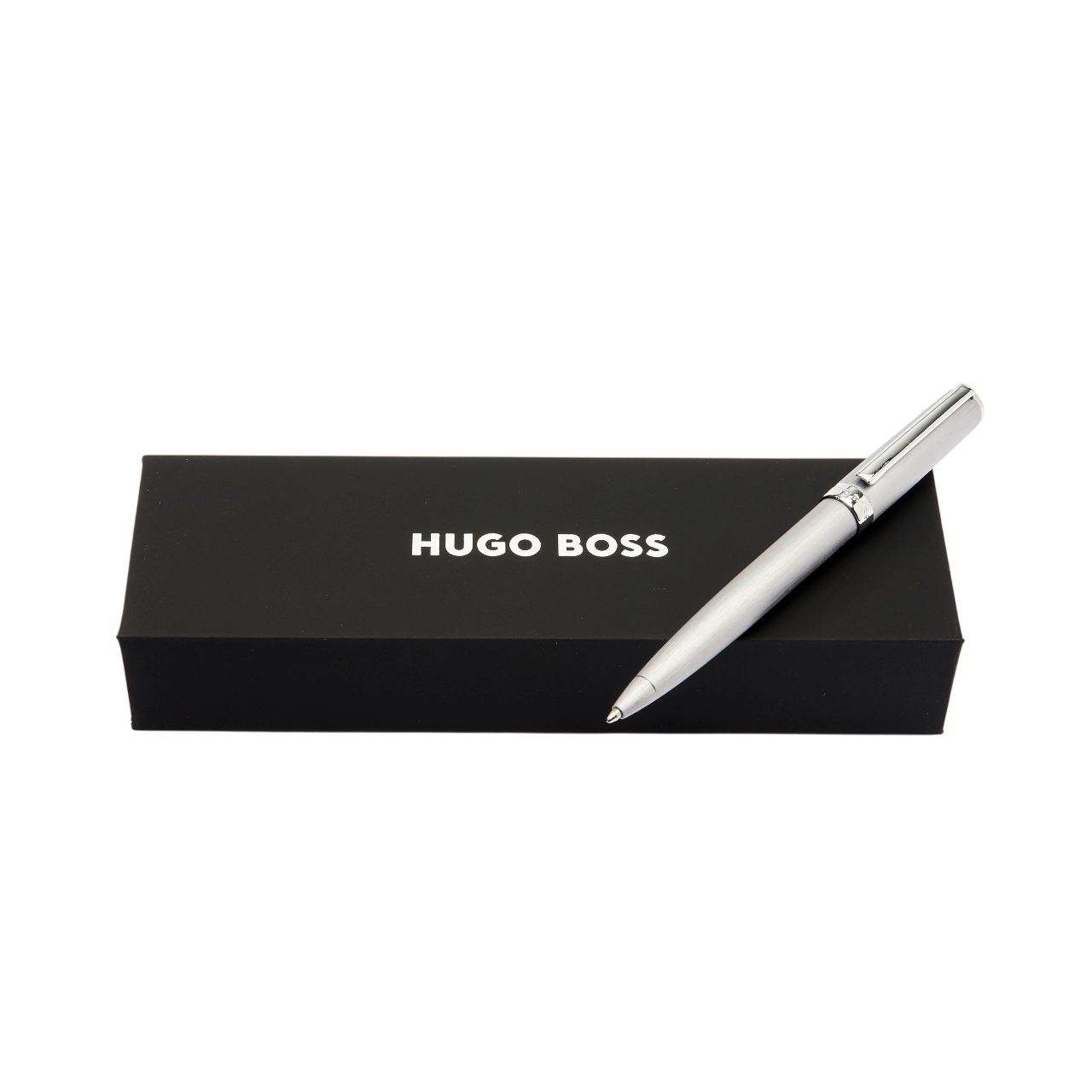 Hugo Boss Gear Brushed Ballpoint pen Black