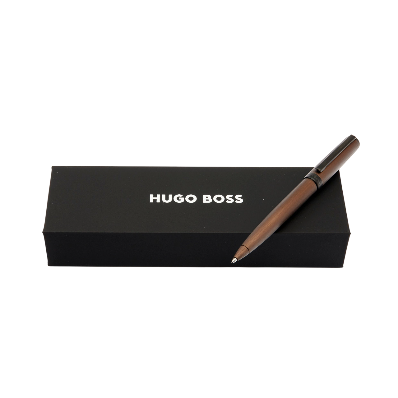 Hugo Boss Gear Brushed Ballpoint pen Black