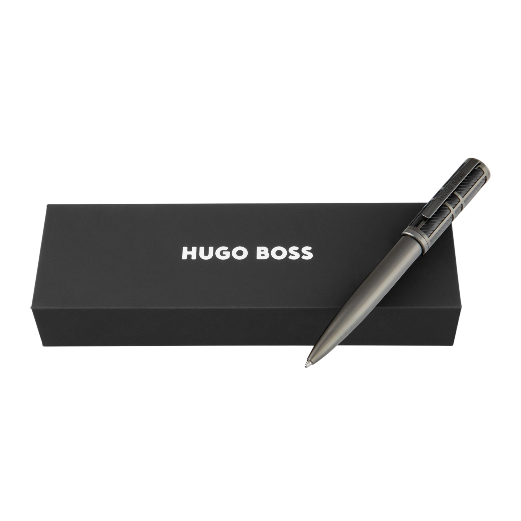 Hugo Boss Frame Ballpoint pen Grid Black & Gun