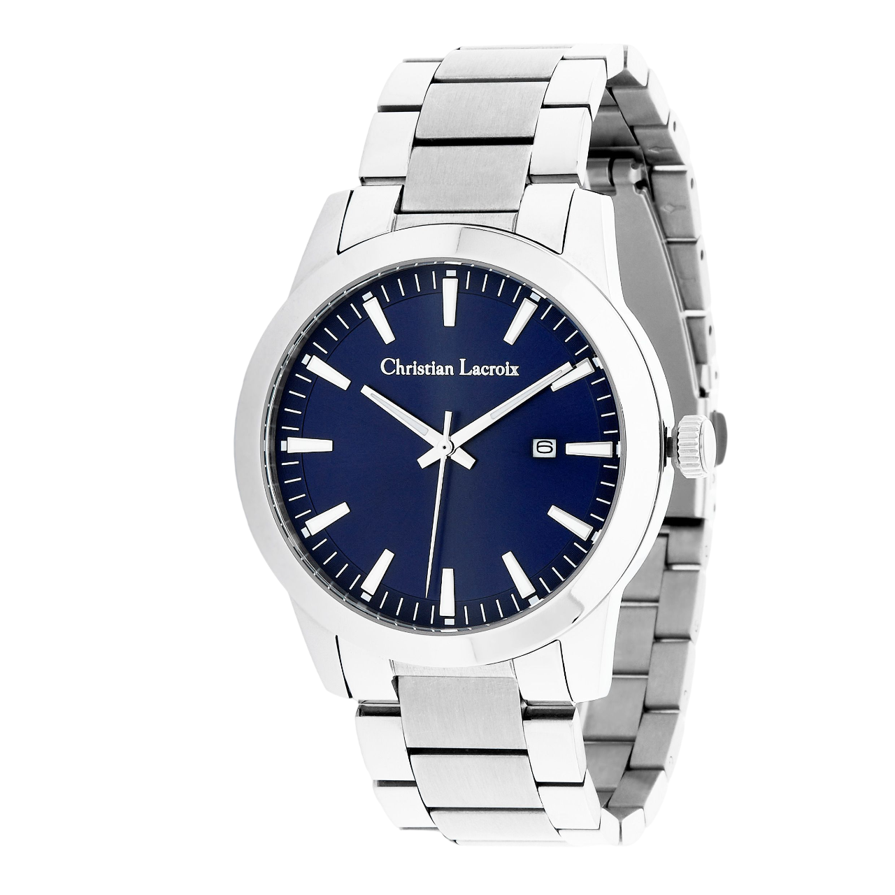 Christian Lacroix Astrum Date watch Chrome / Navy