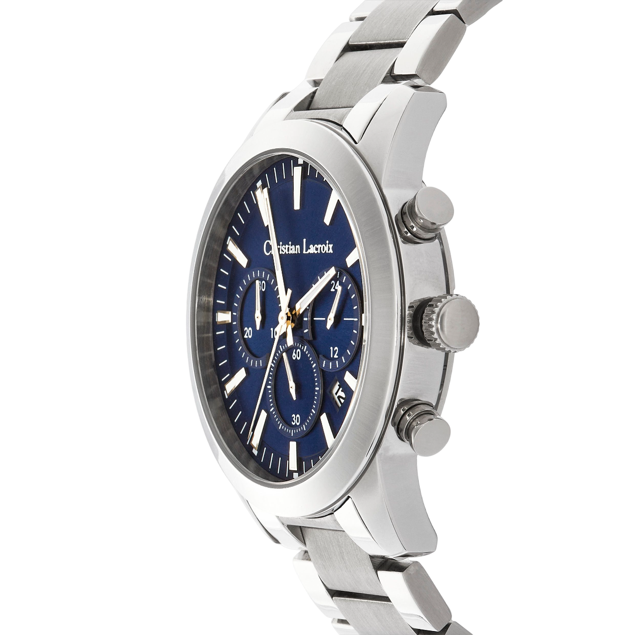 Christian Lacroix Astrum Date watch Chrome / Navy