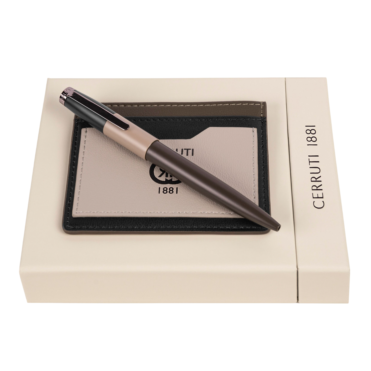 Cerruti 1881 Brick Set Navy Bright Blue (ballpoint pen & card holder)