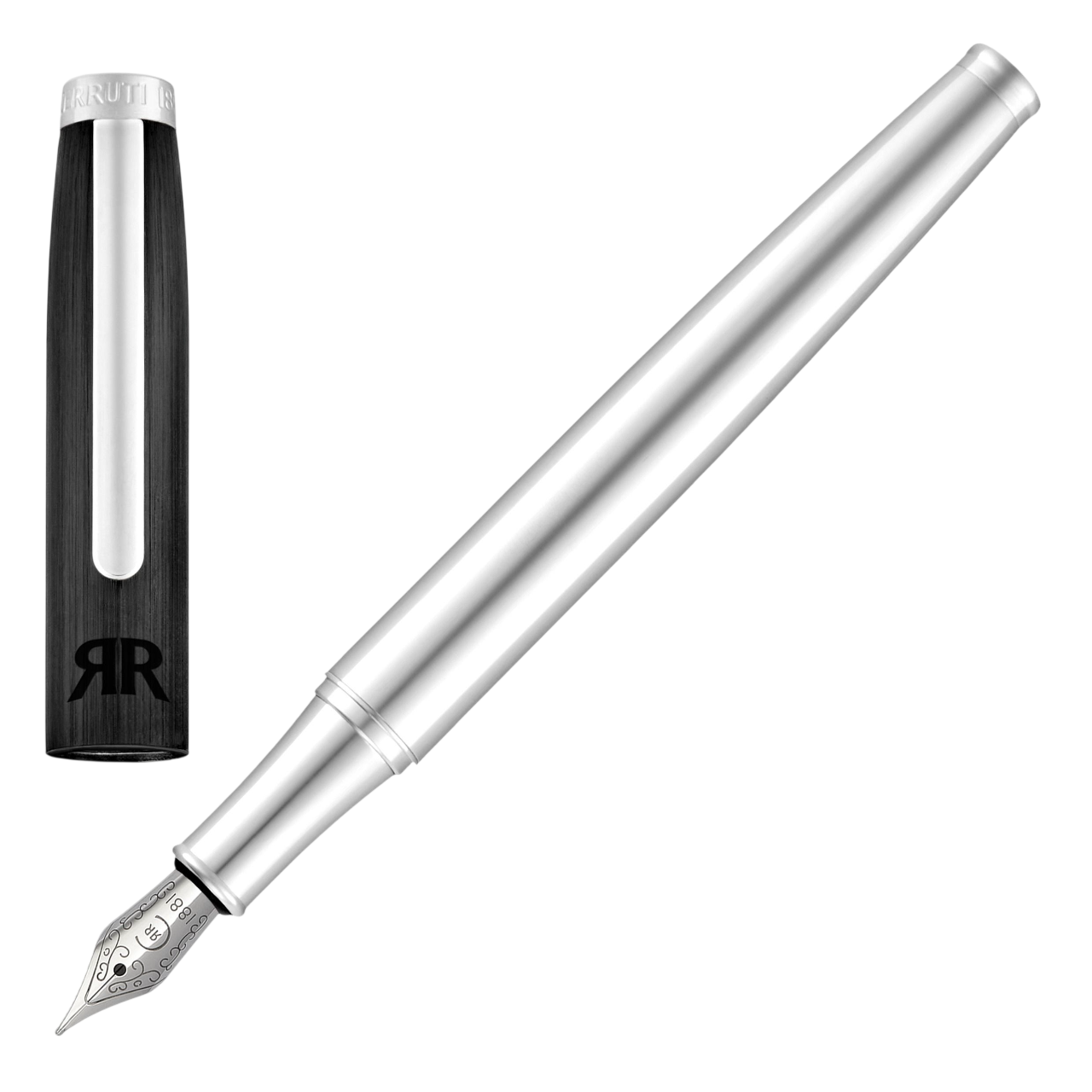 Cerruti 1881 Rivington Fountain pen Black & Chrome