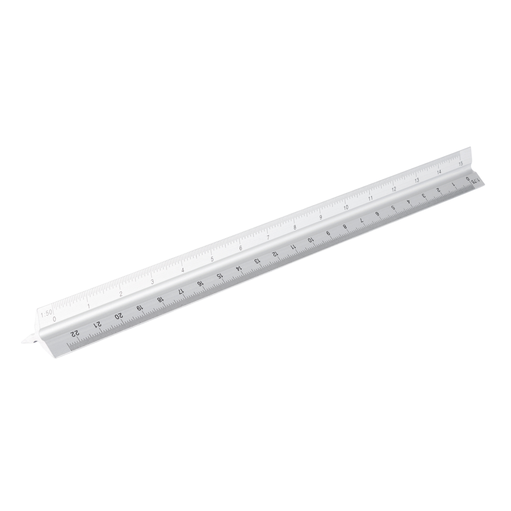 Aluminium triangle rule - 30cm