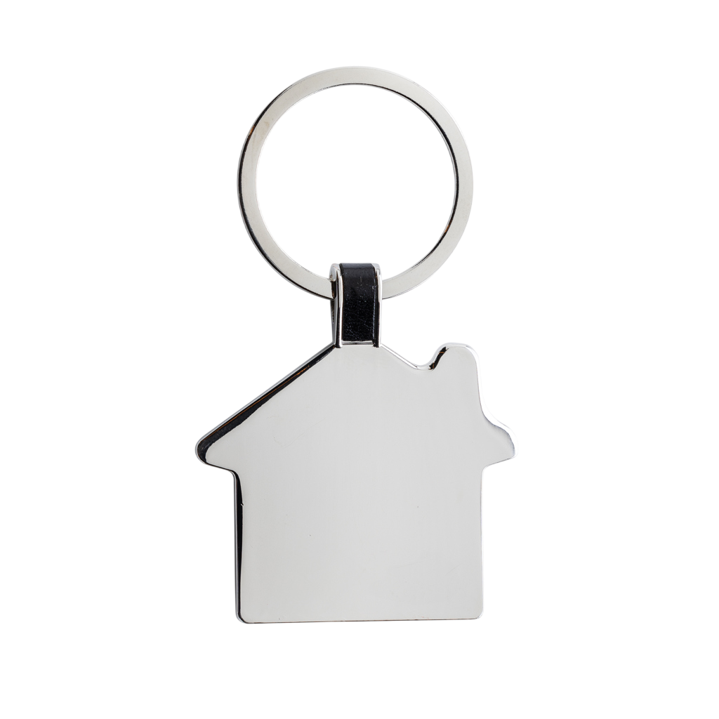 RCS recycled zinc alloy house keyring