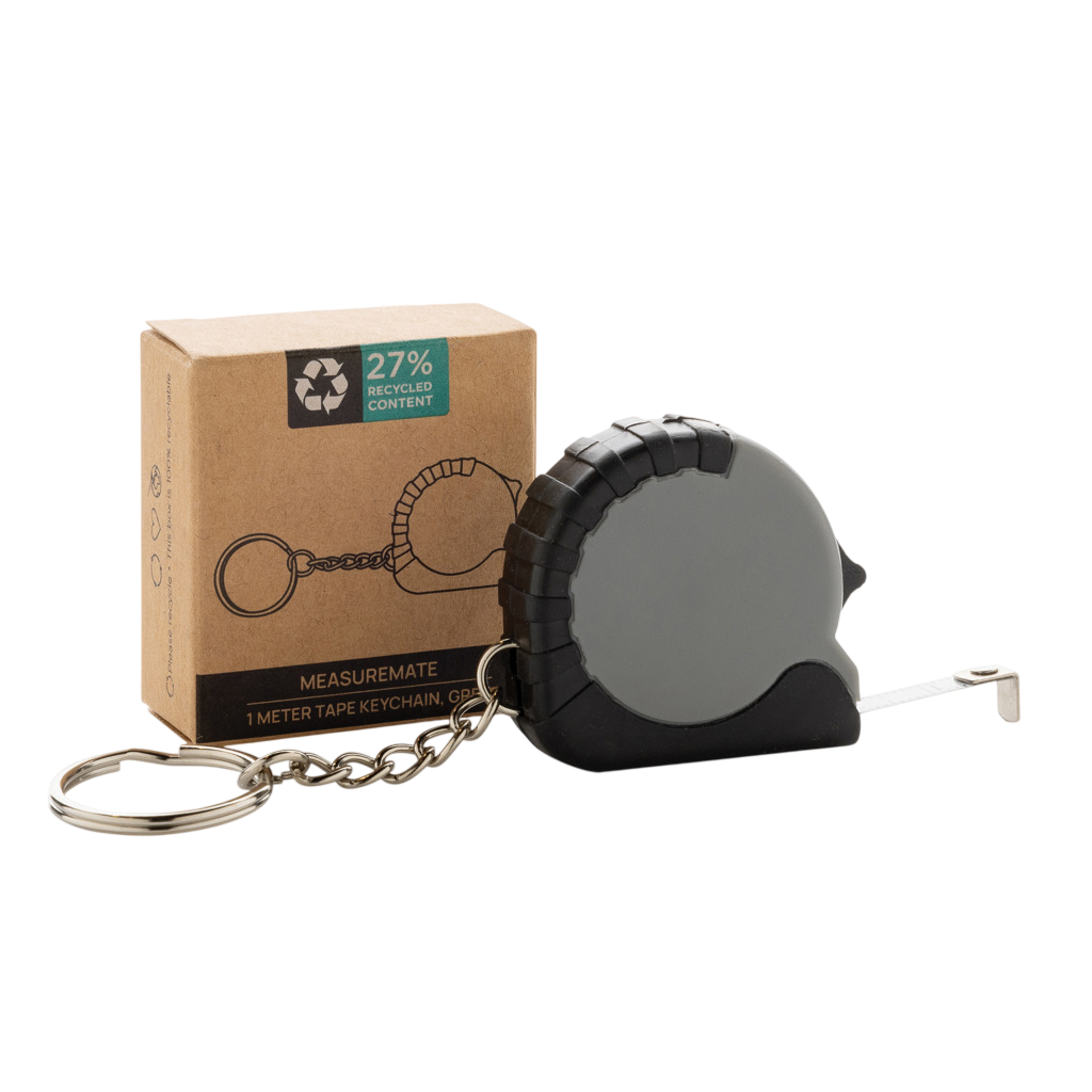 MeasureMate RCS reycled ABS 1 meter tape keychain