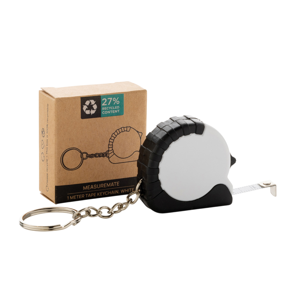 MeasureMate RCS reycled ABS 1 meter tape keychain
