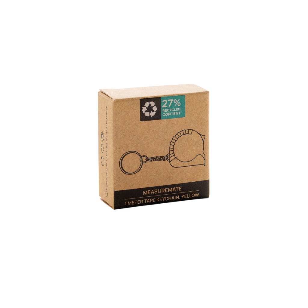 MeasureMate RCS reycled ABS 1 meter tape keychain