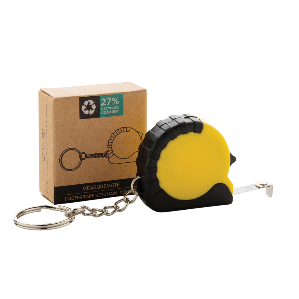 MeasureMate RCS reycled ABS 1 meter tape keychain