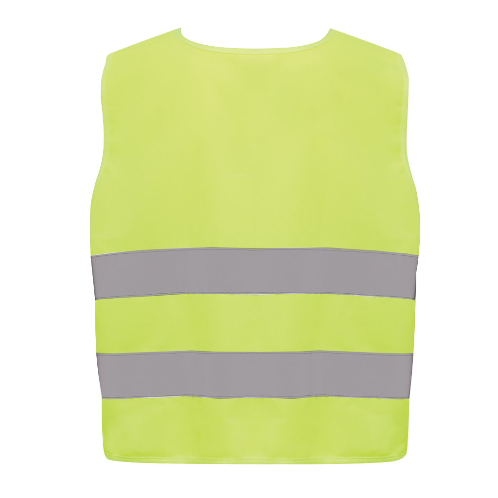 GRS recycled PET high-visibility safety vest 7-12 years