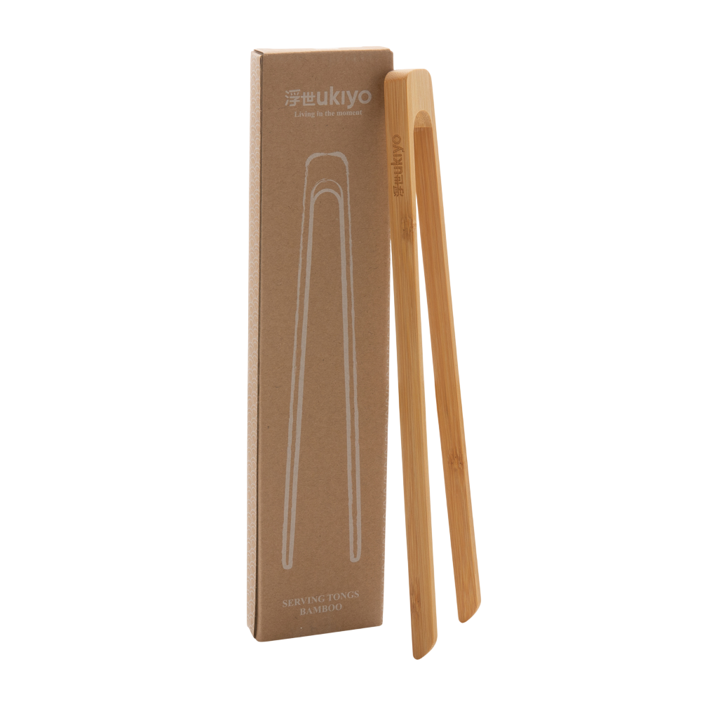 Ukiyo bamboo serving tongs