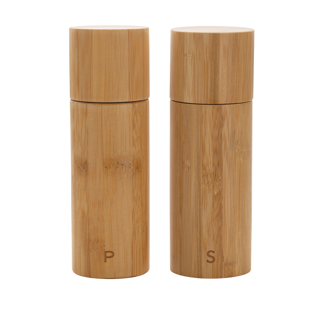 Ukiyo bamboo salt and pepper mill set