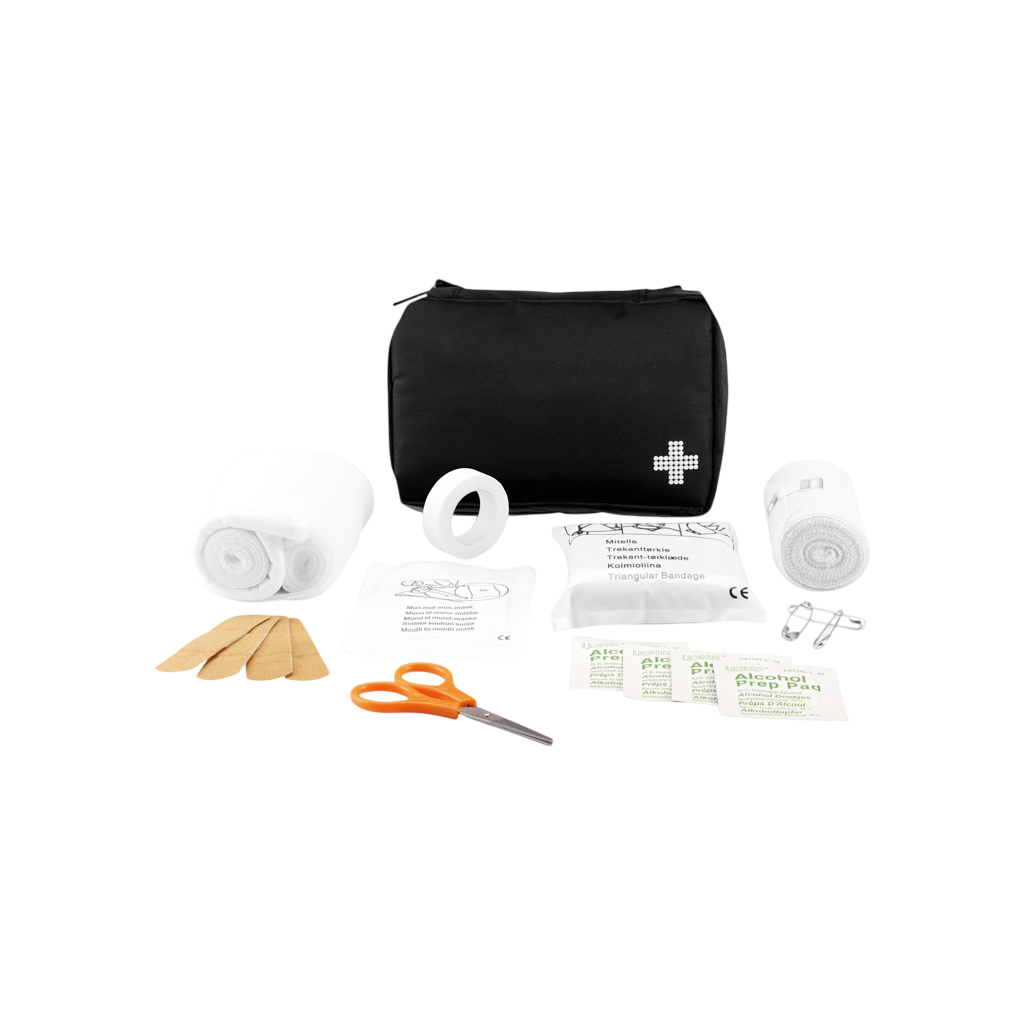 Mail size first aid kit
