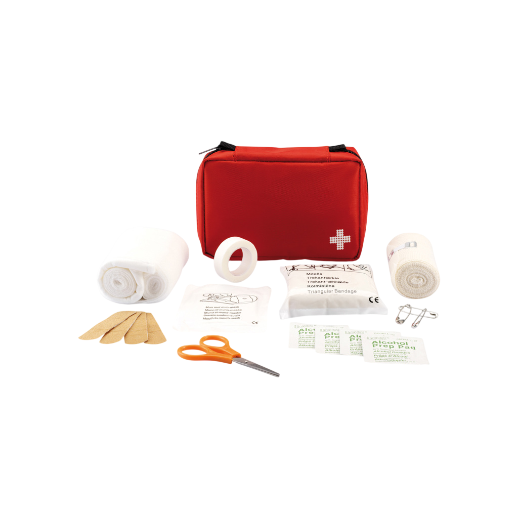 Mail size first aid kit