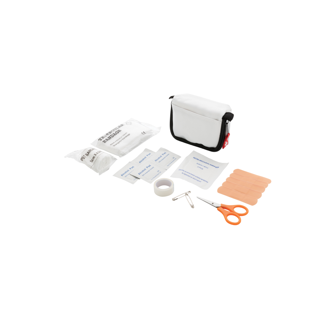 First aid set in pouch