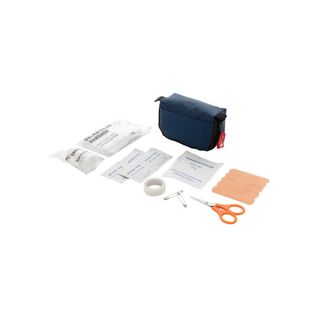 First aid set in pouch