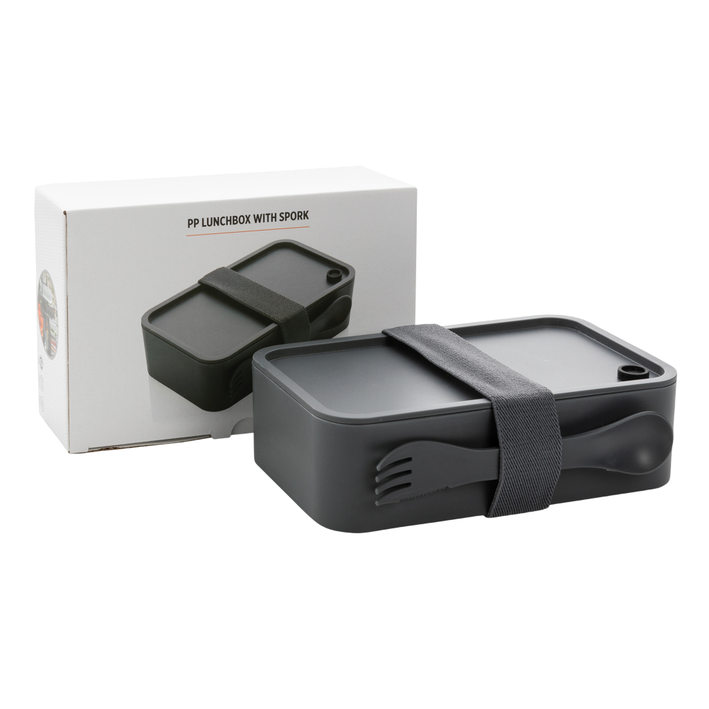 PP lunchbox with spork