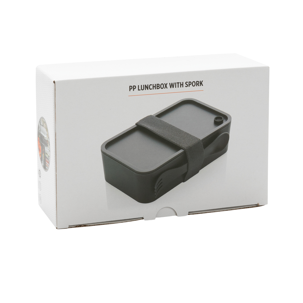 PP lunchbox with spork