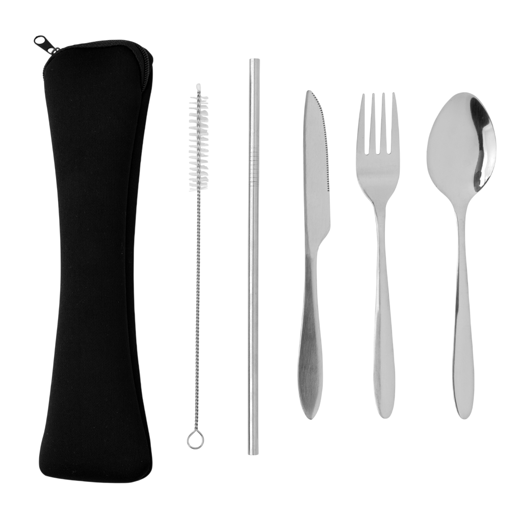4 PCS stainless steel re-usable cutlery set