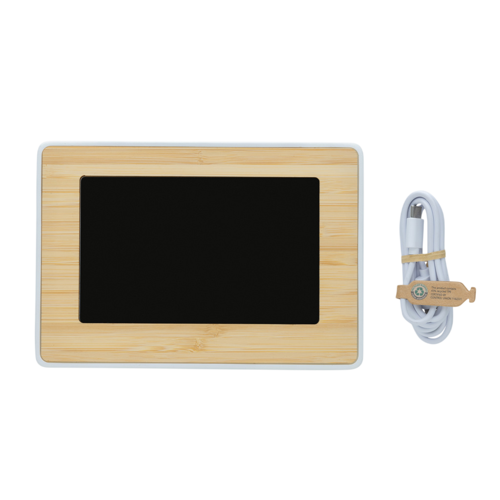 Utah RCS recycled plastic and bamboo LED clock