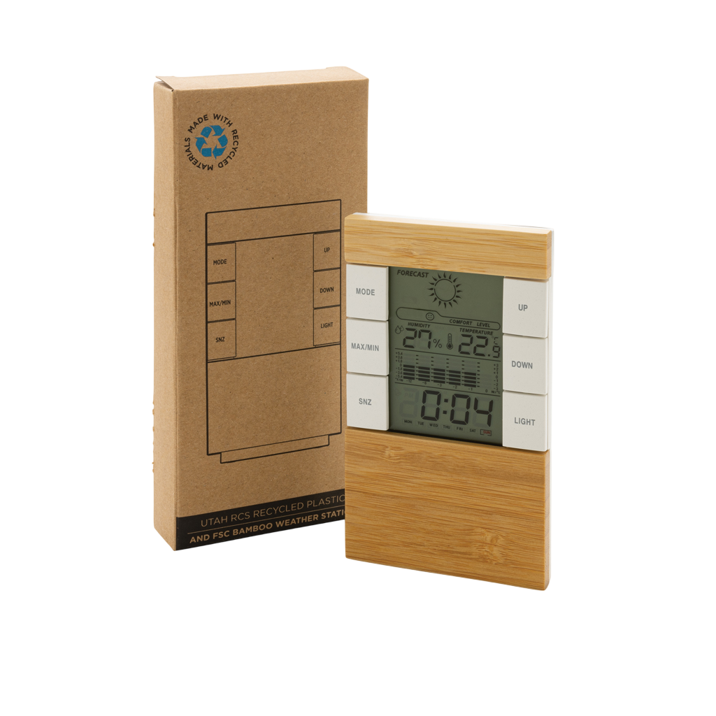 Utah RCS rplastic and bamboo weather station