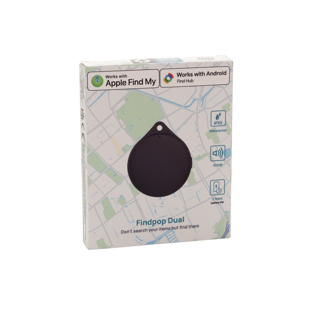 Findpop Dual RCS recycled plastic item finder IPX5