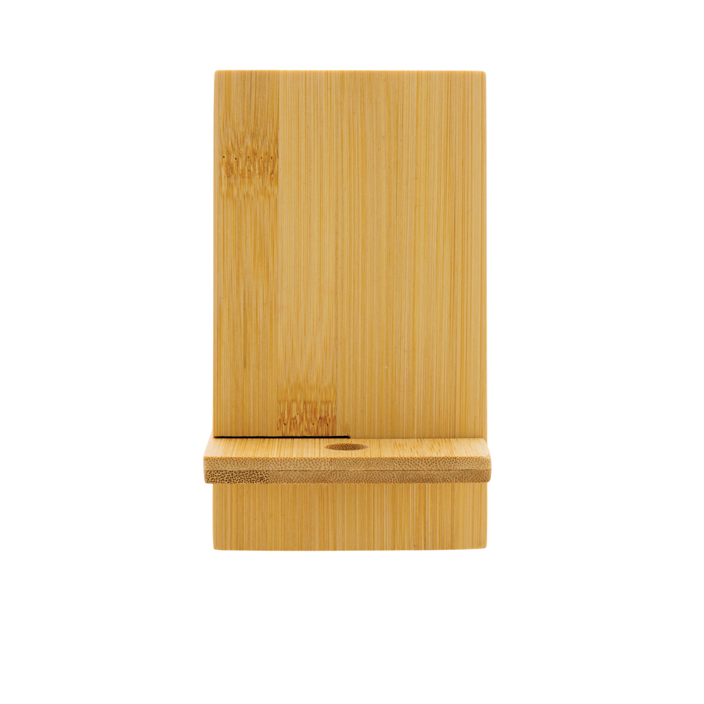 Bamboo phone stand in kraft box
