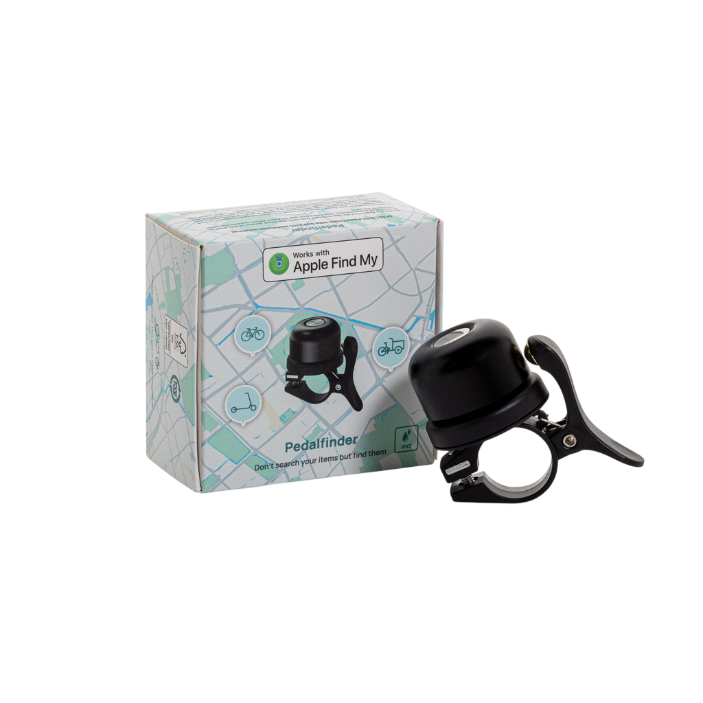 Pedalfinder bike bell with worldwide locating