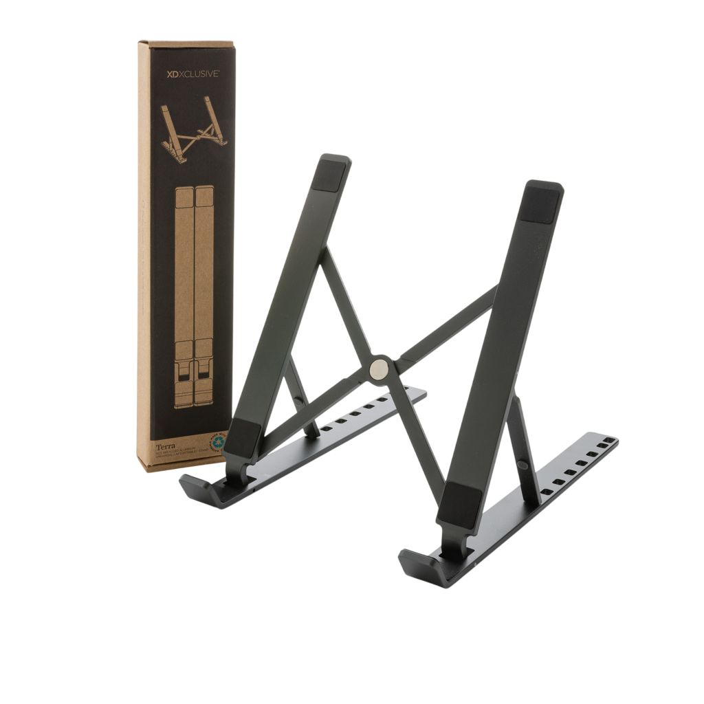 Terra RCS recycled aluminium universal laptop/tablet stand