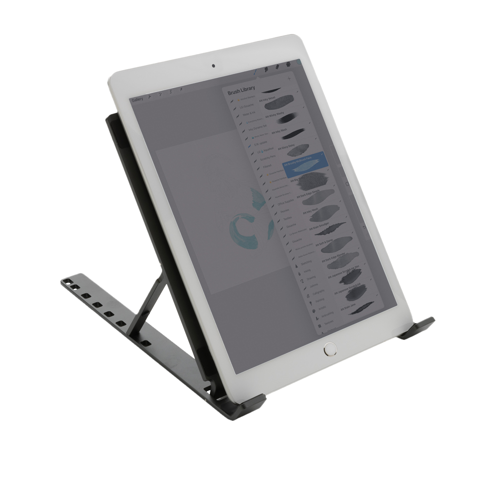 Terra RCS recycled aluminium universal laptop/tablet stand