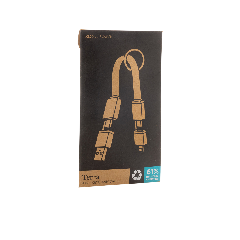 Terra recycled aluminum 4 in 1 60W fast charging cable