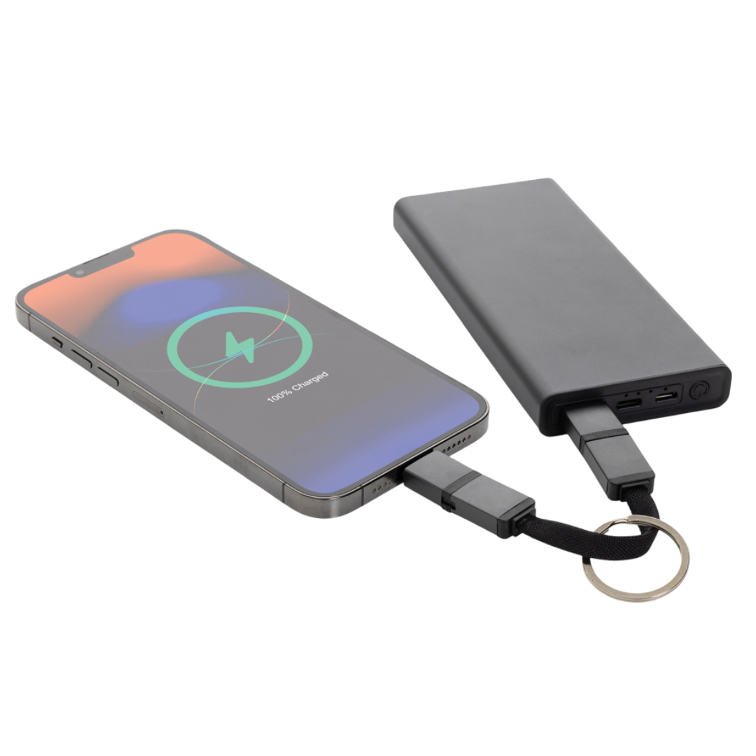 Terra recycled aluminum 4 in 1 60W fast charging cable