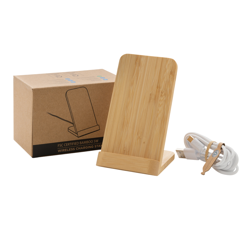 Bamboo 5W wireless charging stand