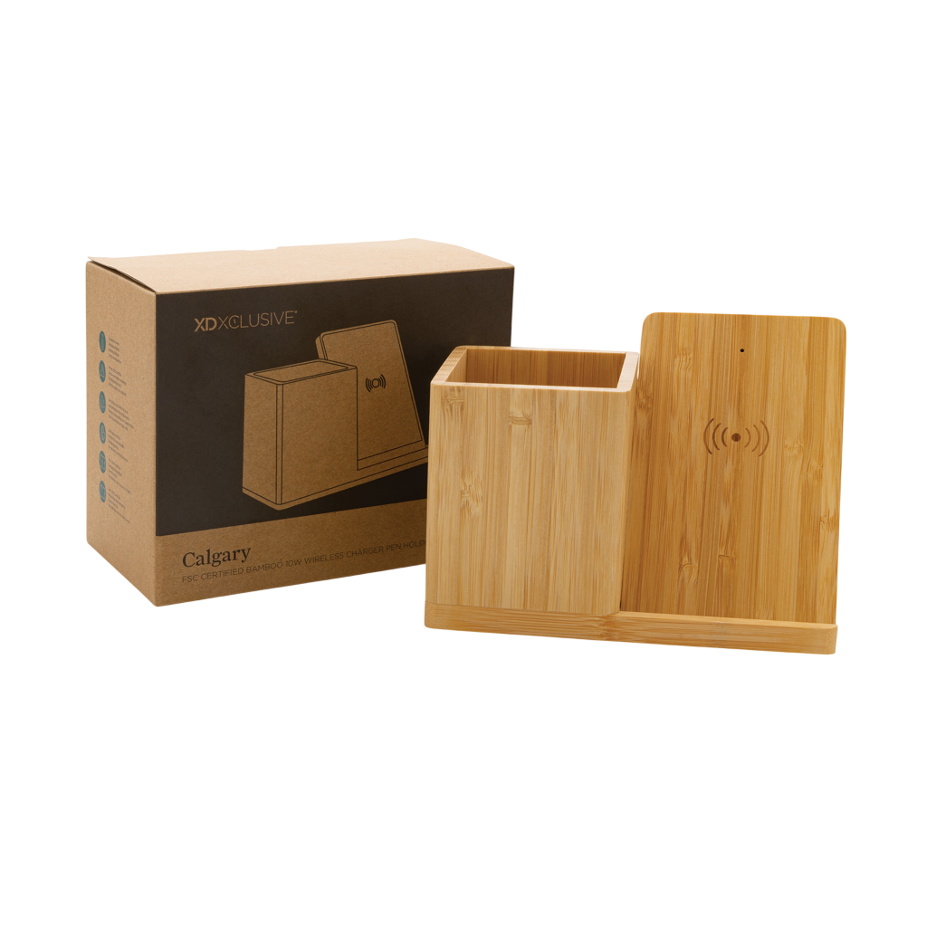 Calgary bamboo 10W wireless charger