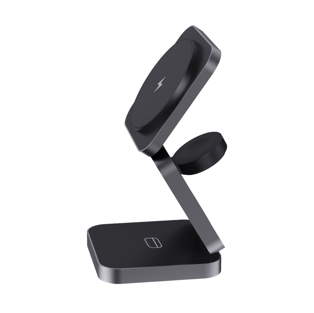Terra RCS recycled aluminium foldable 3 in 1 15W charger
