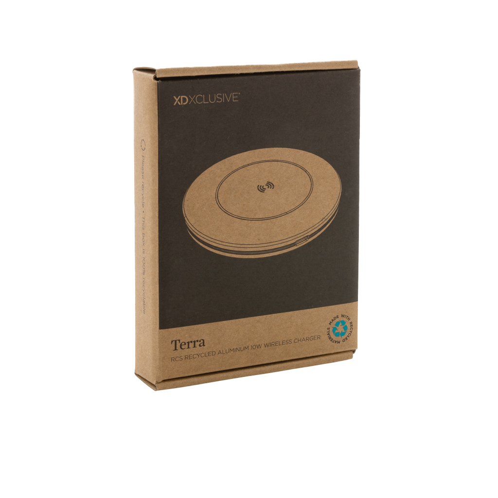 Terra RCS recycled aluminium 10W wireless charger