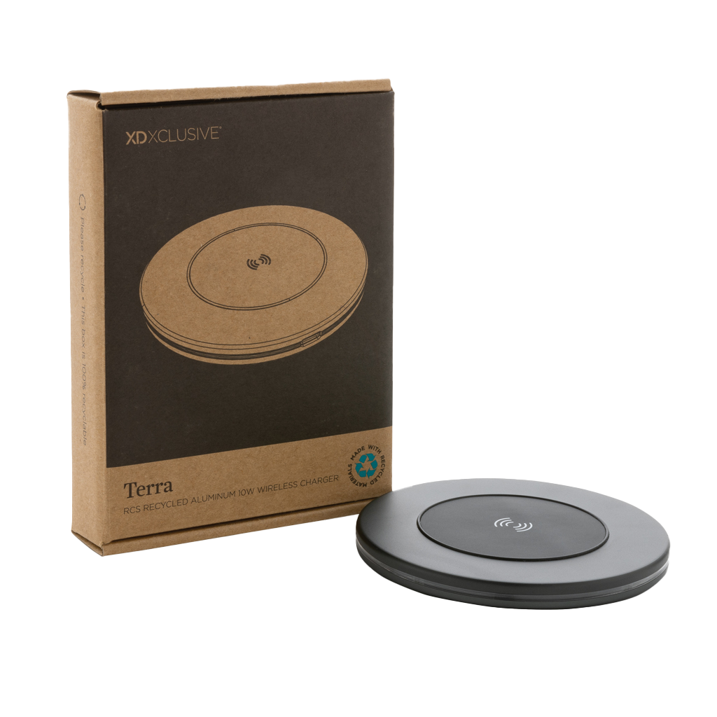 Terra RCS recycled aluminium 10W wireless charger
