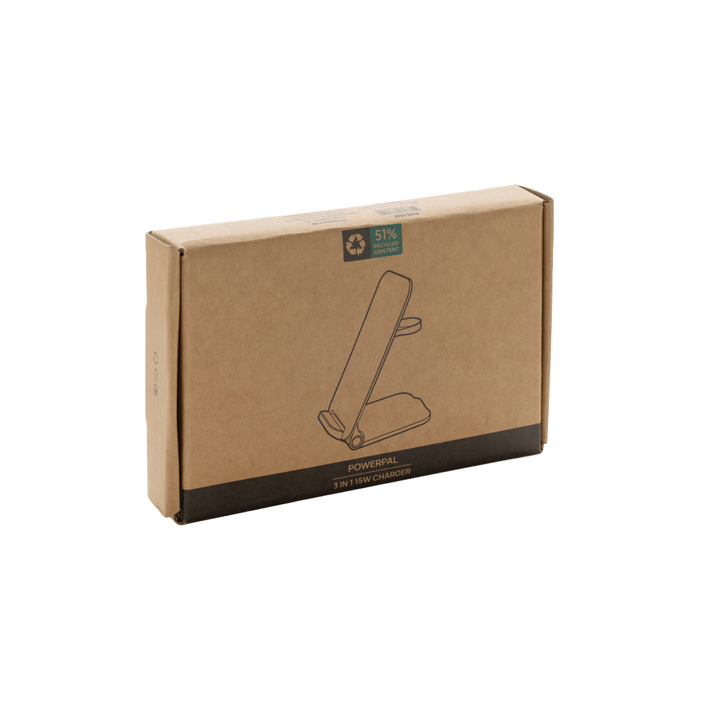 Powerpal 3 in 1 RCS recycled plastic 15W charger