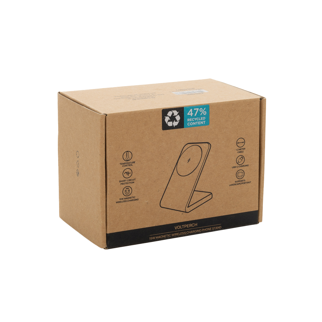 VoltPerch RCS recycled plastic 15W magnetic wireless charger