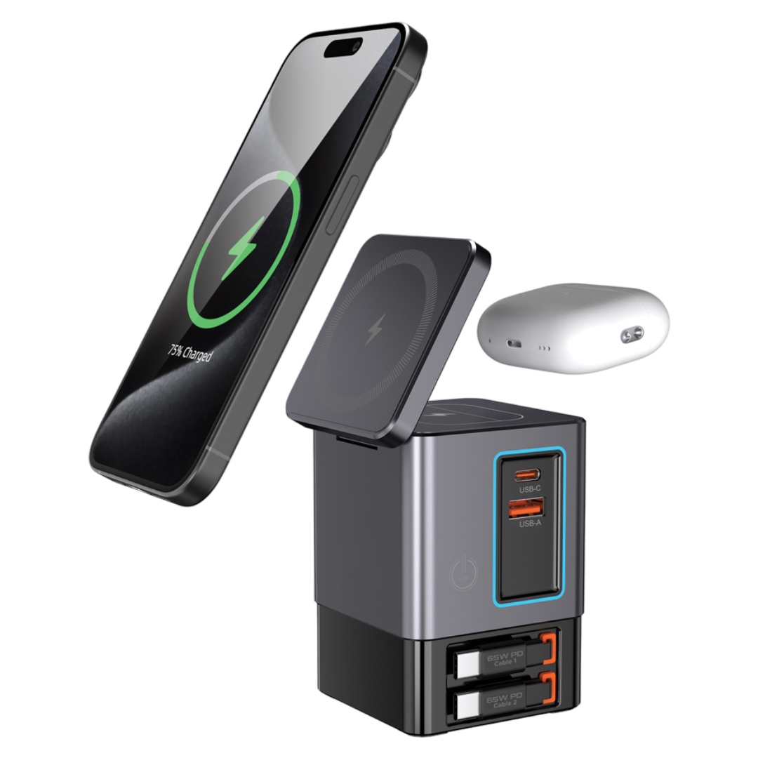 Urban Vitamin Sacramento 105W GAN charger+retractable cables