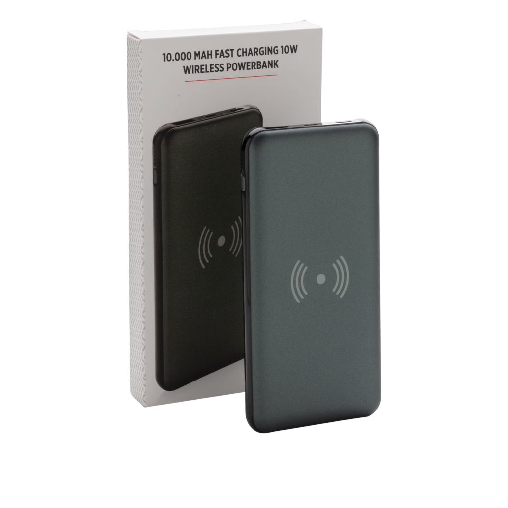 10.000 mAh Fast Charging 10W Wireless Powerbank with PD