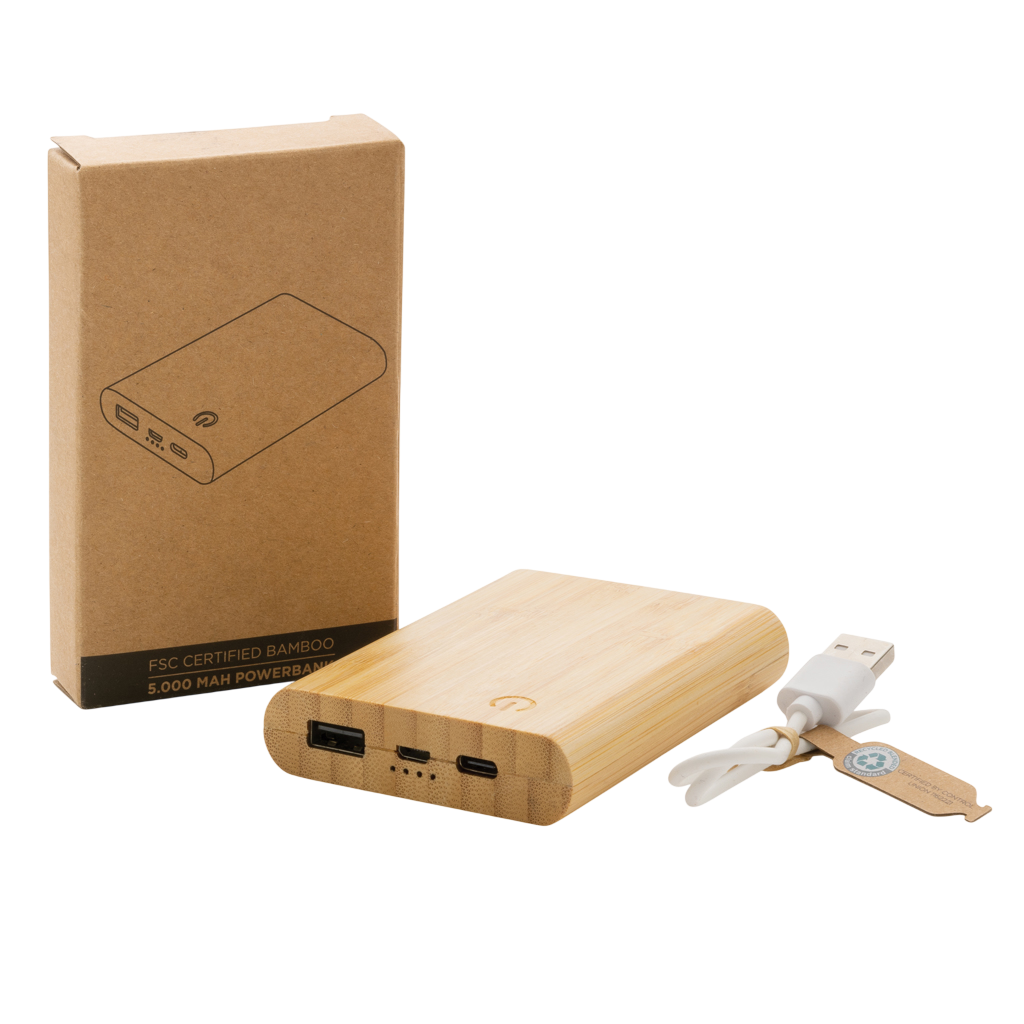 Bamboo 5.000 mAh powerbank