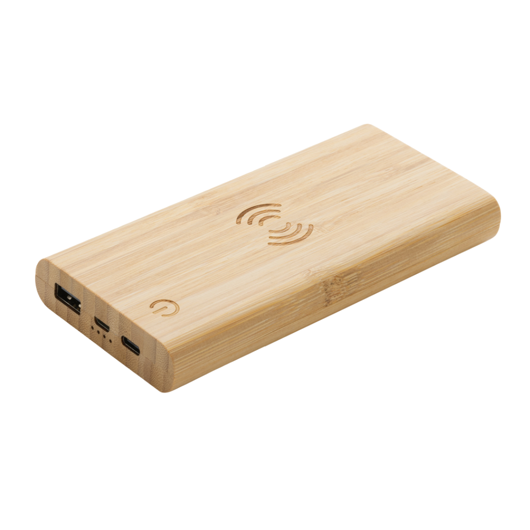 Bamboo 8.000 mAh 5W wireless powerbank