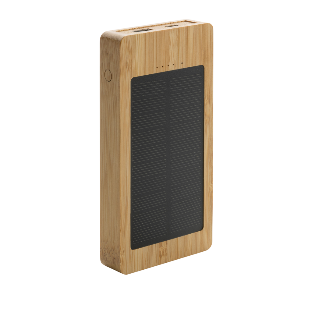 Sunwick 10.000 mAh Bamboo solar powerbank
