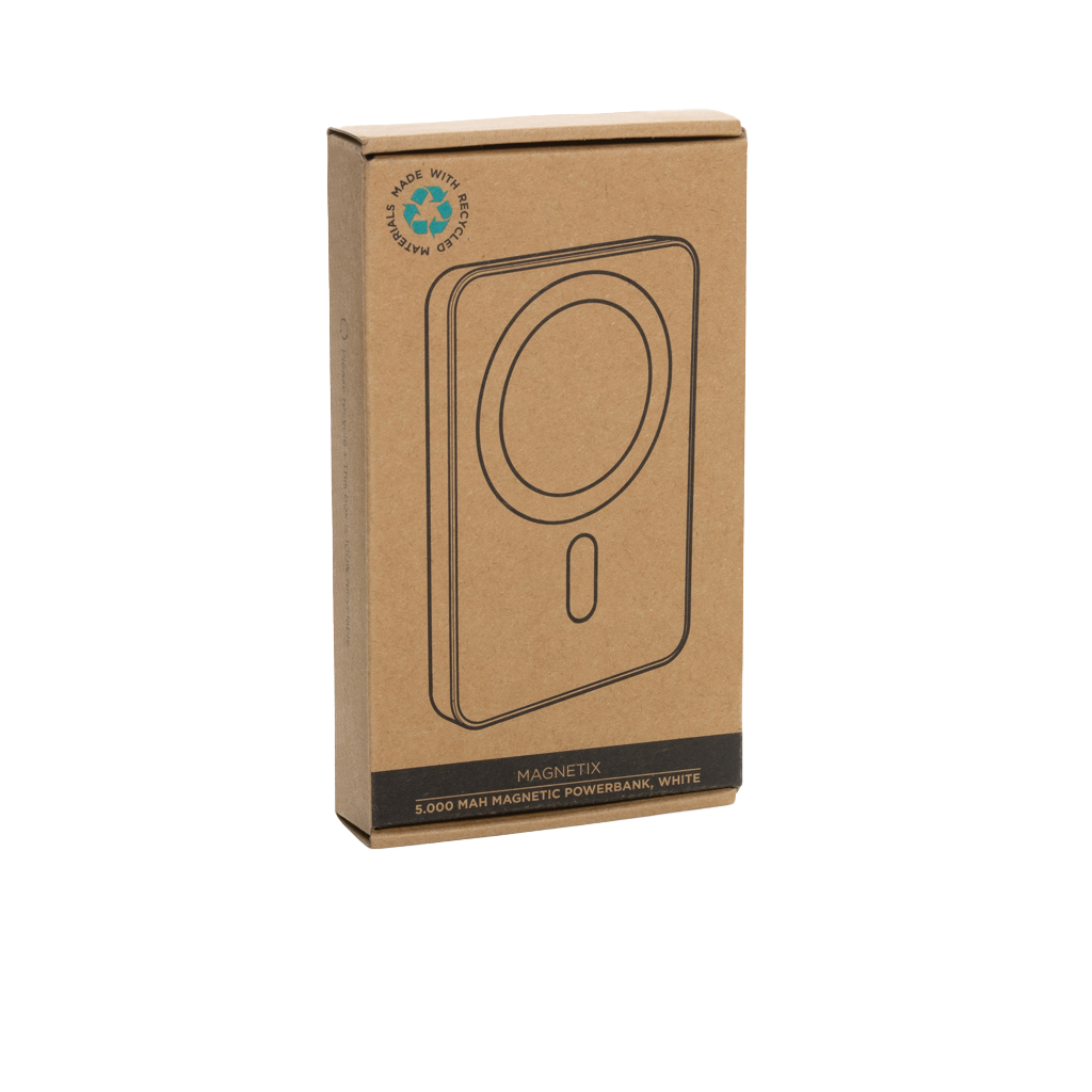 Magnetix RCS recycled plastic 5000 mah magnetic powerbank