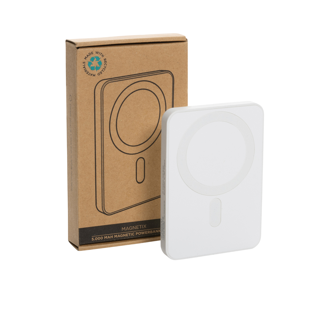 Magnetix RCS recycled plastic 5000 mah magnetic powerbank